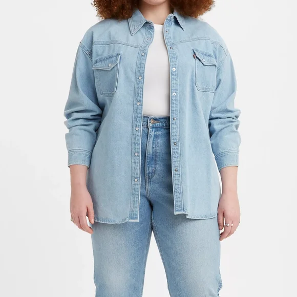 Levi's Dorsey Xl Western Denim Shirt - Picture 3 of 9